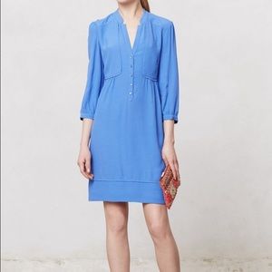 Anthropologie Maeve blue dress size 2